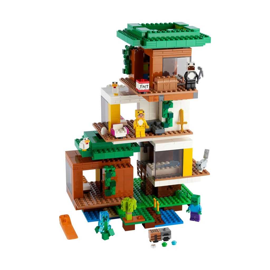 Minecraft Lego La Casa del Árbol Moderna Edades 9+ # 21174 Artículo 909 Piezas | RON-875196