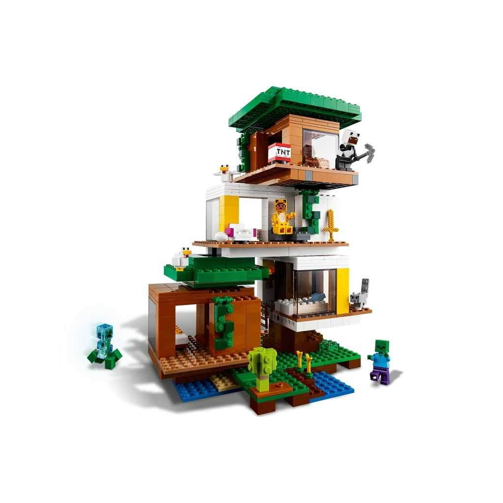 Minecraft Lego La Casa del Árbol Moderna Edades 9+ # 21174 Artículo 909 Piezas | RON-875196