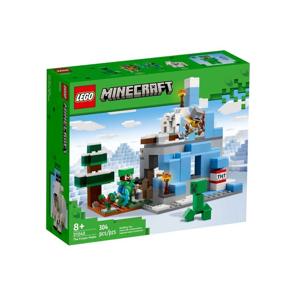 Minecraft Lego Los Picos de Hielo Edades 8+ # 21243 Artículo 304 Piezas | CWI-539721