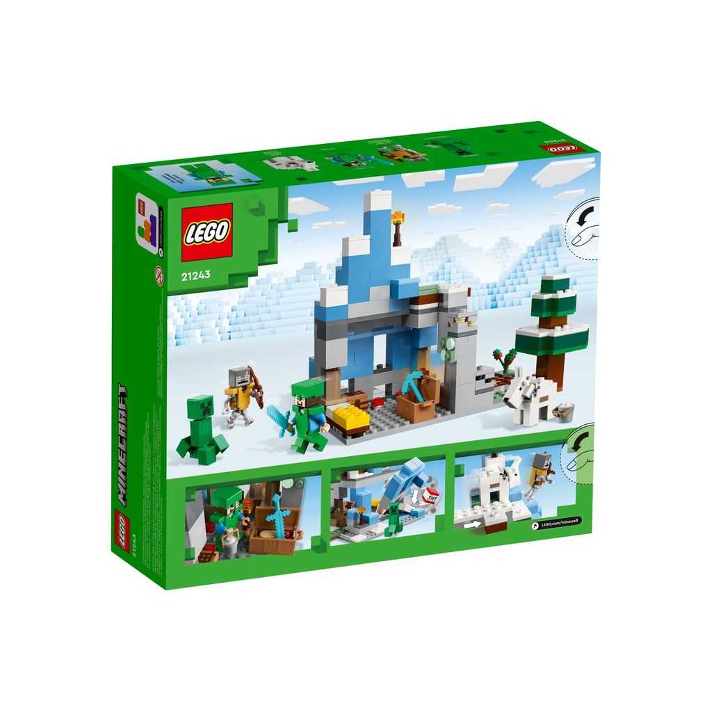 Minecraft Lego Los Picos de Hielo Edades 8+ # 21243 Artículo 304 Piezas | CWI-539721