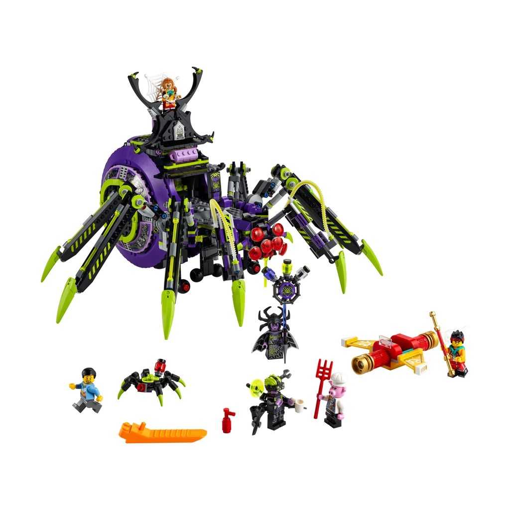 Monkie Kid Lego Base Arácnida de la Araña Reina Edades 9+ # 80022 Artículo 1170 Piezas | ELF-378415