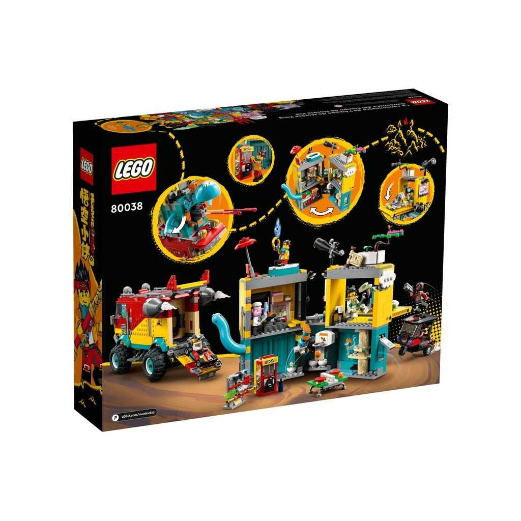 Monkie Kid Lego Furgoneta del Equipo de Monkie Kid Edades 9+ # 80038 Artículo 1406 Piezas | BQO-540982