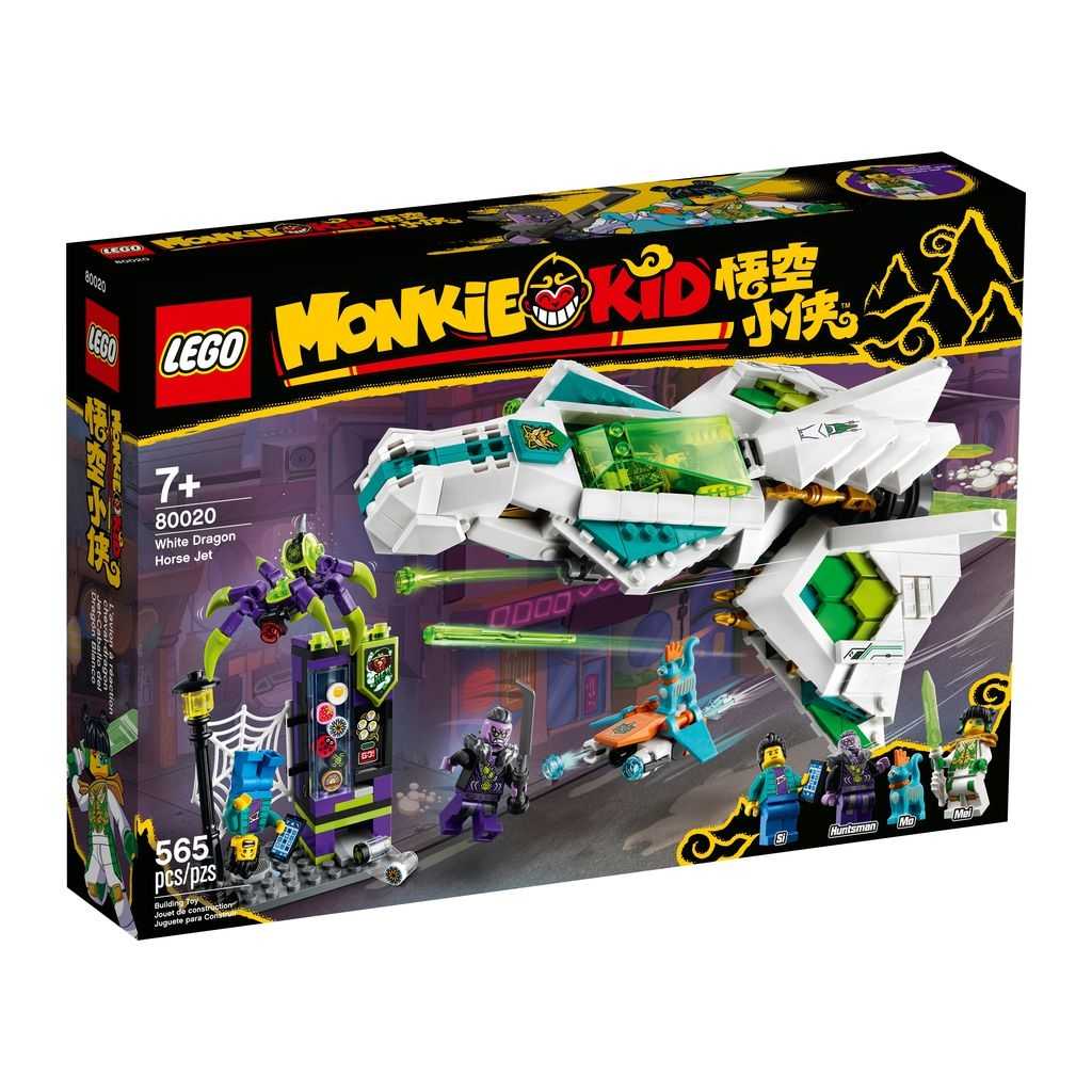 Monkie Kid Lego Reactor-Caballo del Dragón Blanco Edades 7+ # 80020 Artículo 565 Piezas | ORM-945780