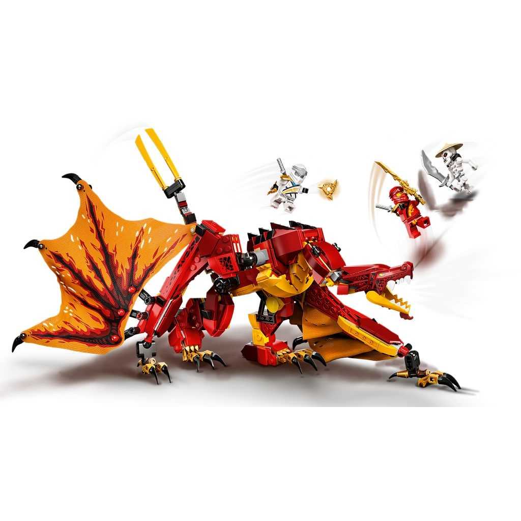 NINJAGO Lego Ataque del Dragón de Fuego Edades 8+ # 71753 Artículo 563 Piezas | TKF-857642