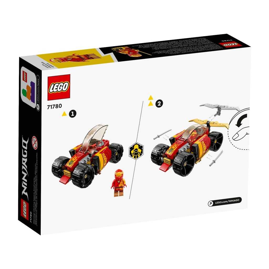 NINJAGO Lego Coche de Carreras Ninja EVO de Kai Edades 6+ # 71780 Artículo 94 Piezas | MSK-768509