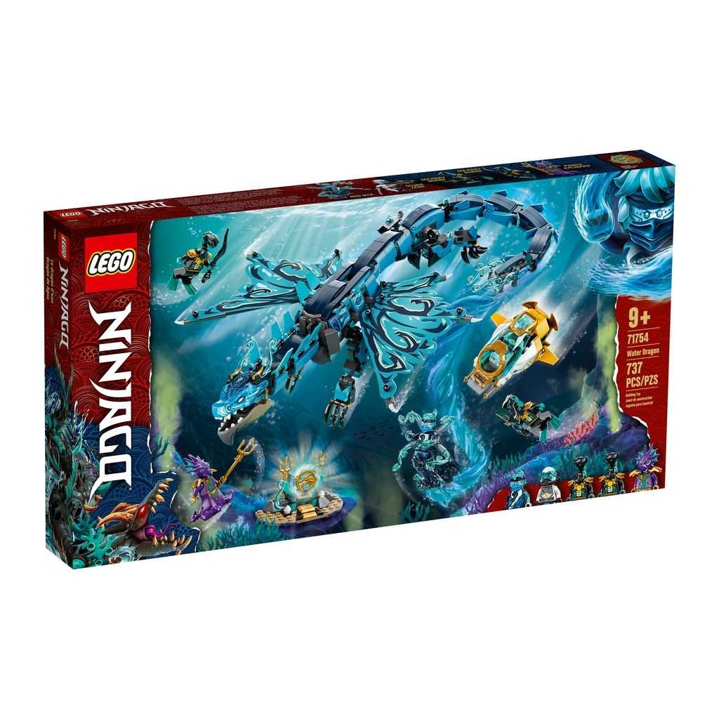 NINJAGO Lego Dragón de Agua Edades 9+ # 71754 Artículo 737 Piezas | QGB-647801