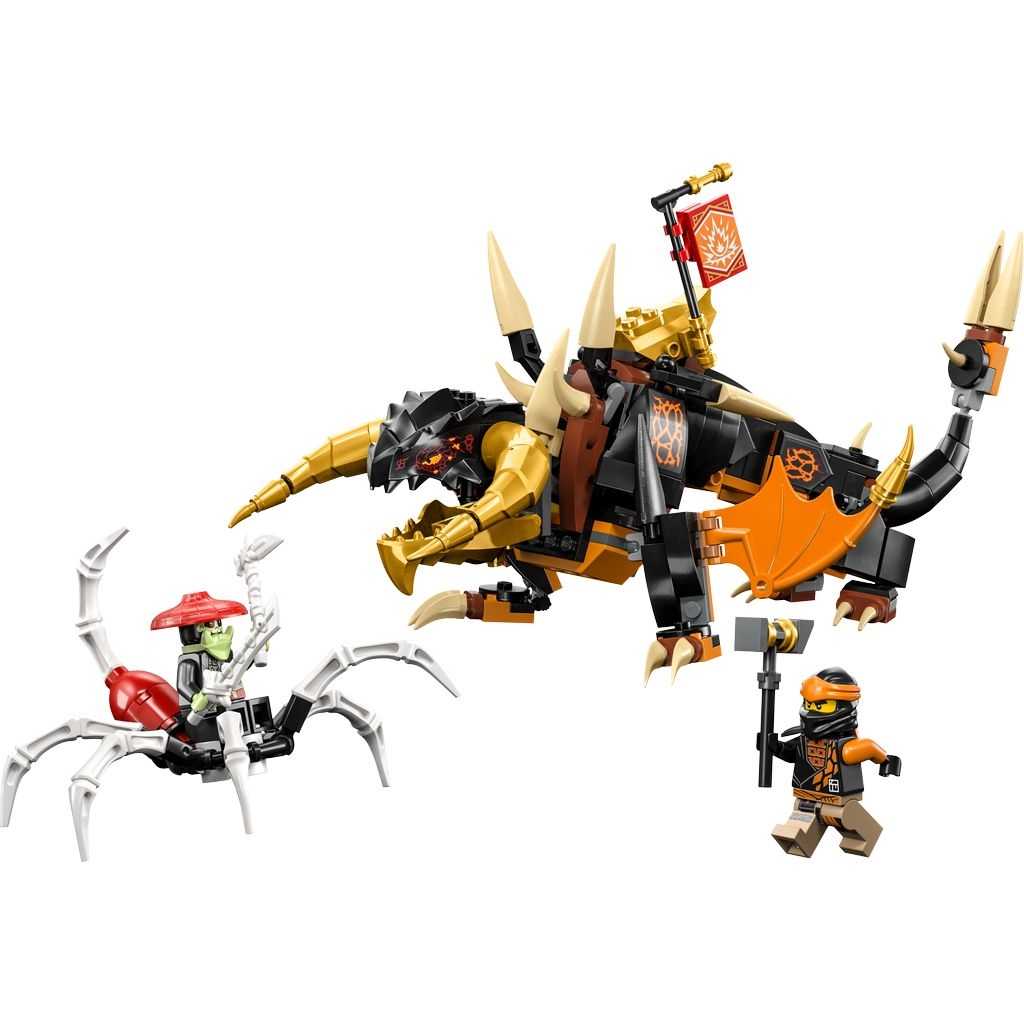 NINJAGO Lego Dragón de Tierra EVO de Cole Edades 7+ # 71782 Artículo 285 Piezas | HYC-625483