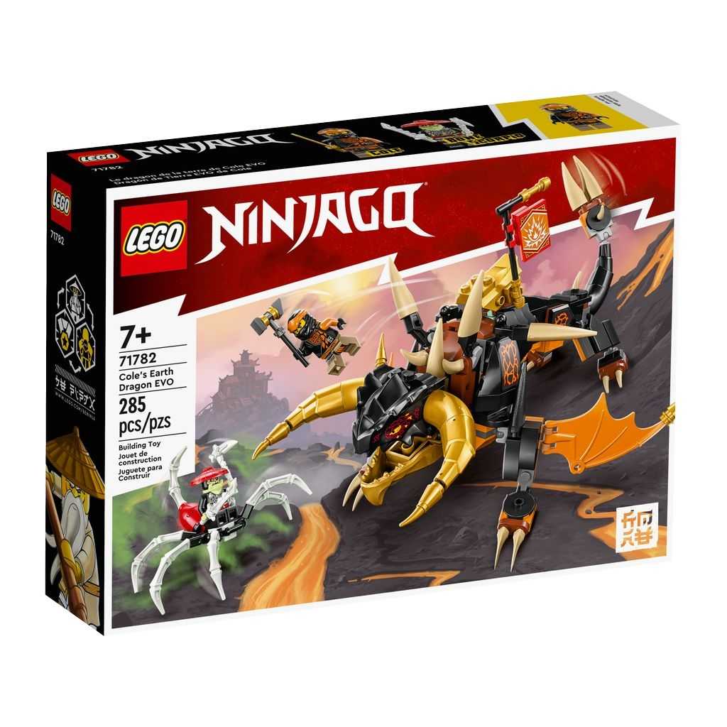 NINJAGO Lego Dragón de Tierra EVO de Cole Edades 7+ # 71782 Artículo 285 Piezas | HYC-625483