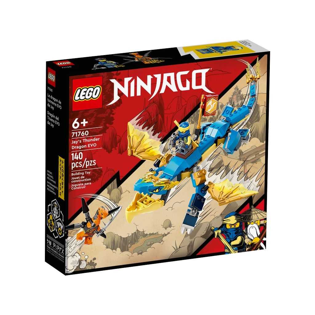 NINJAGO Lego Dragón del Trueno EVO de Jay Edades 6+ # 71760 Artículo 140 Piezas | ILZ-412068