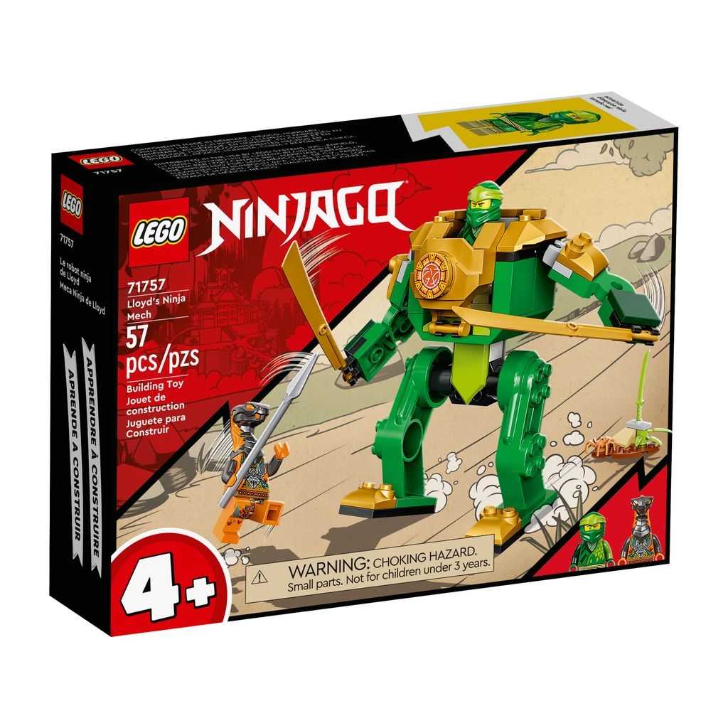 NINJAGO Lego Meca Ninja de Lloyd Edades 4+ # 71757 Artículo 57 Piezas | OIU-812534