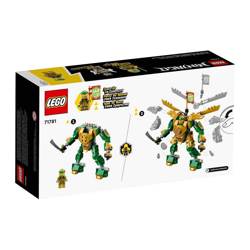 NINJAGO Lego Meca de Combate Ninja EVO de Lloyd Edades 6+ # 71781 Artículo 223 Piezas | AOV-581960