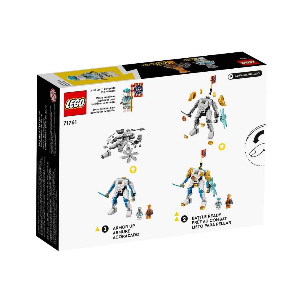 NINJAGO Lego Meca de Última Generación EVO de Zane Edades 6+ # 71761 Artículo 95 Piezas | XDG-753820