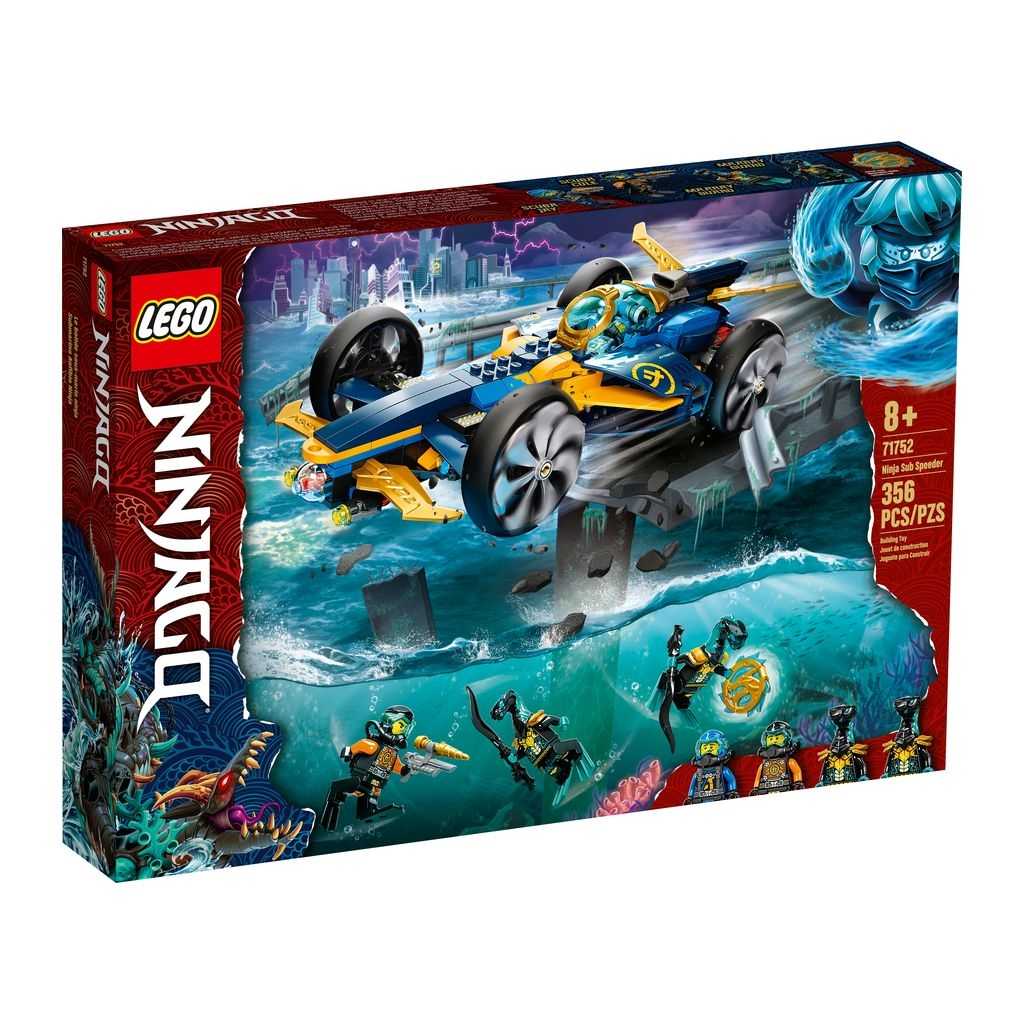 NINJAGO Lego Submarino Anfibio Ninja Edades 8+ # 71752 Artículo 356 Piezas | IOR-462938