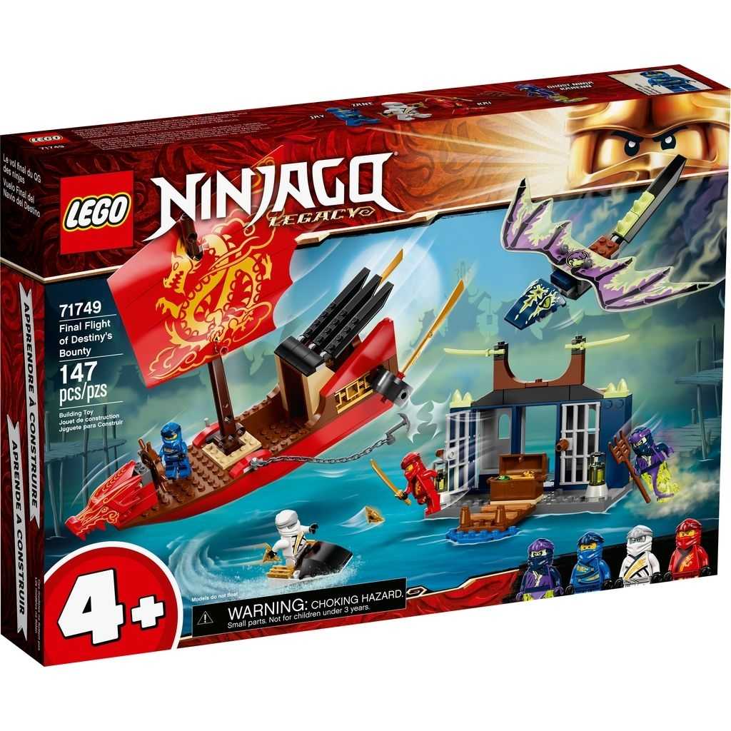 NINJAGO Lego Vuelo Final del Barco de Asalto Ninja Edades 4+ # 71749 Artículo 147 Piezas | NDJ-703451