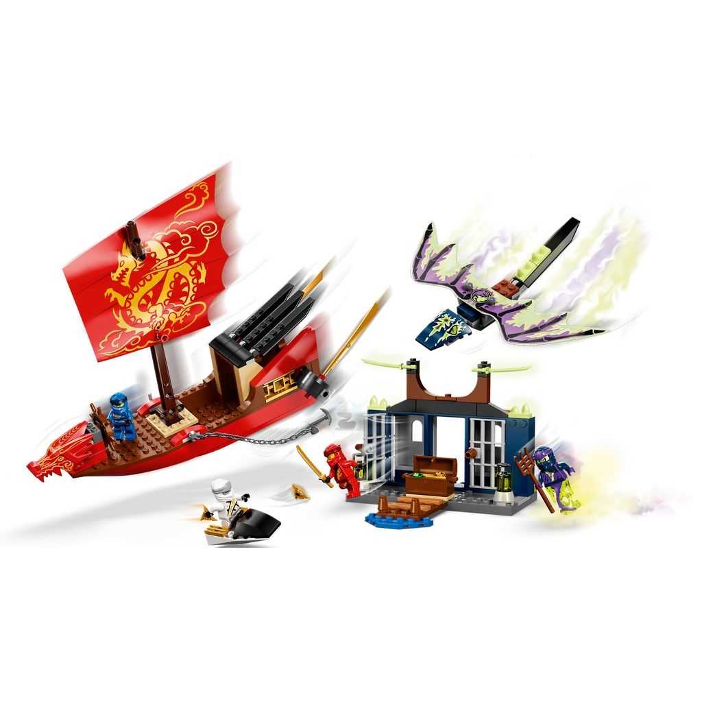 NINJAGO Lego Vuelo Final del Barco de Asalto Ninja Edades 4+ # 71749 Artículo 147 Piezas | NDJ-703451