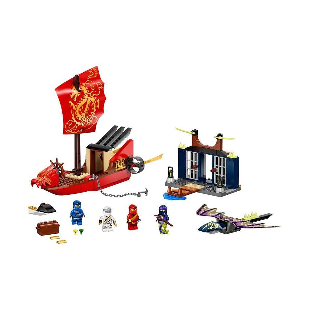 NINJAGO Lego Vuelo Final del Barco de Asalto Ninja Edades 4+ # 71749 Artículo 147 Piezas | NDJ-703451