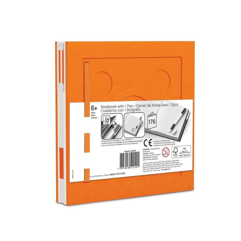 Otros Lego Cuaderno con Bolígrafo de Gel Edades 6+ # 5007240 Artículo naranja | IEW-932745