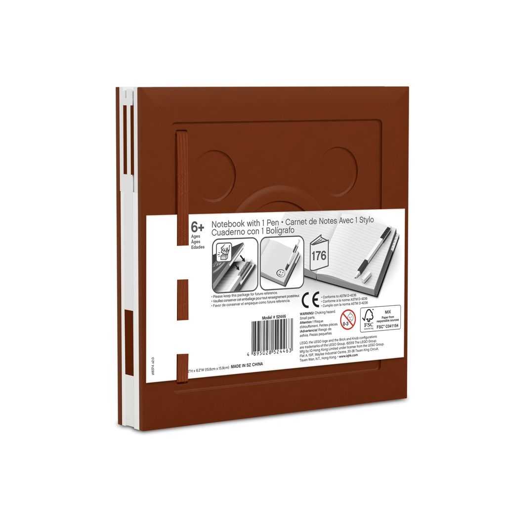 Otros Lego Cuaderno con Bolígrafo de Gel Edades 6+ # 5007246 Artículo castaño | XYC-023948