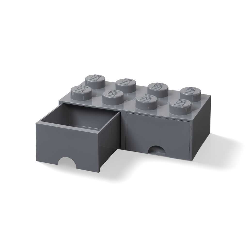 Otros Lego Ladrillo de 8 espigas con cajón Edades 4+ # 5006329 Artículo gris oscuro | SBX-102437