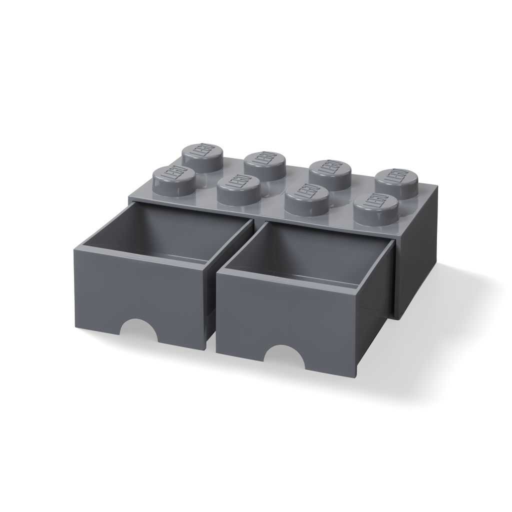 Otros Lego Ladrillo de 8 espigas con cajón Edades 4+ # 5006329 Artículo gris oscuro | SBX-102437