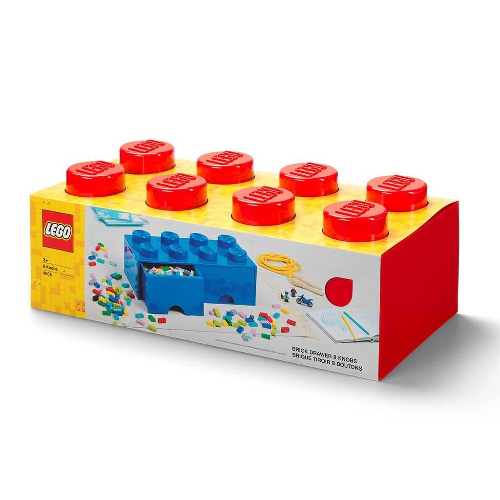 Otros Lego Ladrillo de 8 espigas con cajón Edades 3+ # 5005398 Artículo Rojo | UTF-097241