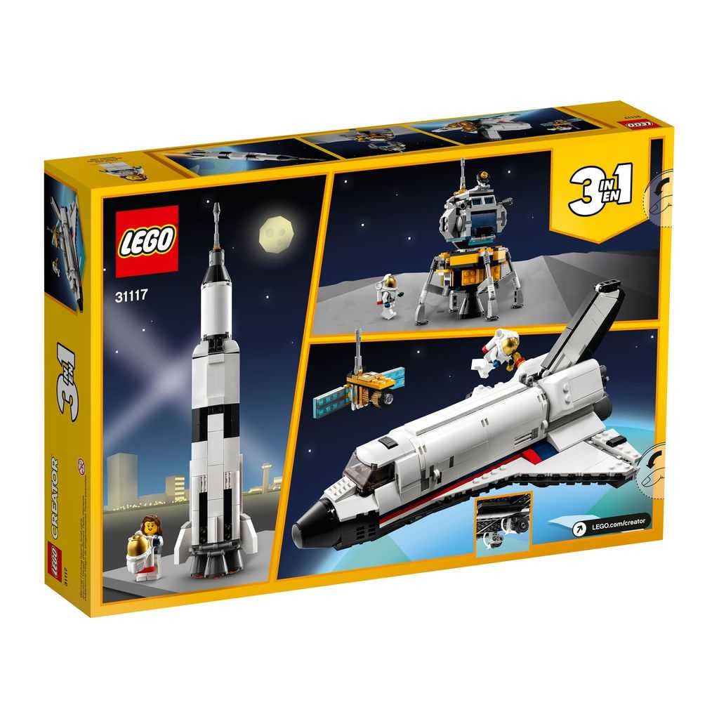 Sets 3 en 1 Creator Lego Aventura en Lanzadera Espacial Edades 8+ # 31117 Artículo 486 Piezas | XNH-647351