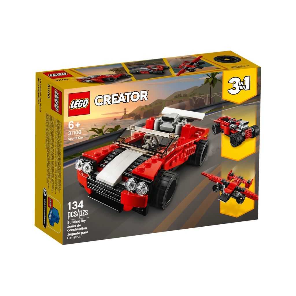 Sets 3 en 1 Creator Lego Deportivo Edades 6+ # 31100 Artículo 134 Piezas | QLK-937418