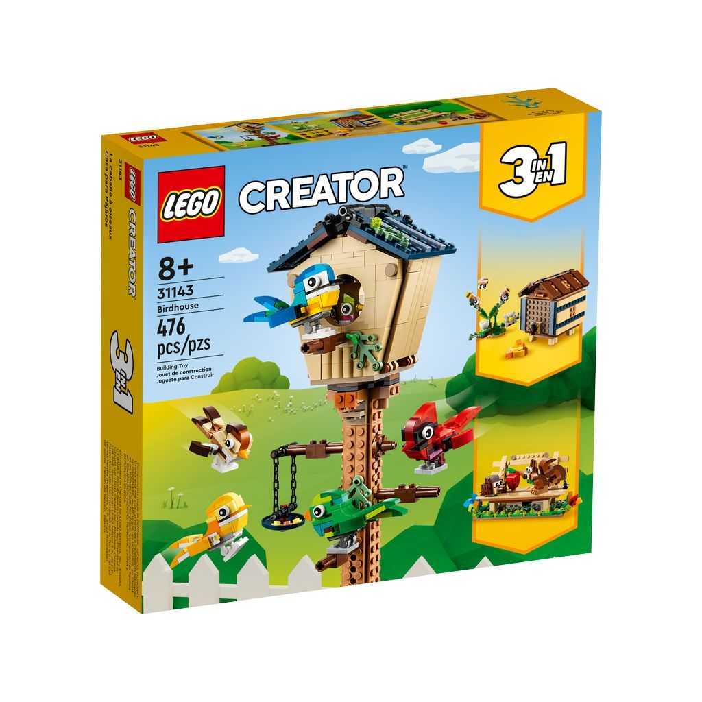 Sets 3 en 1 Creator Lego Pajarera Edades 8+ # 31143 Artículo 476 Piezas | RNQ-934701