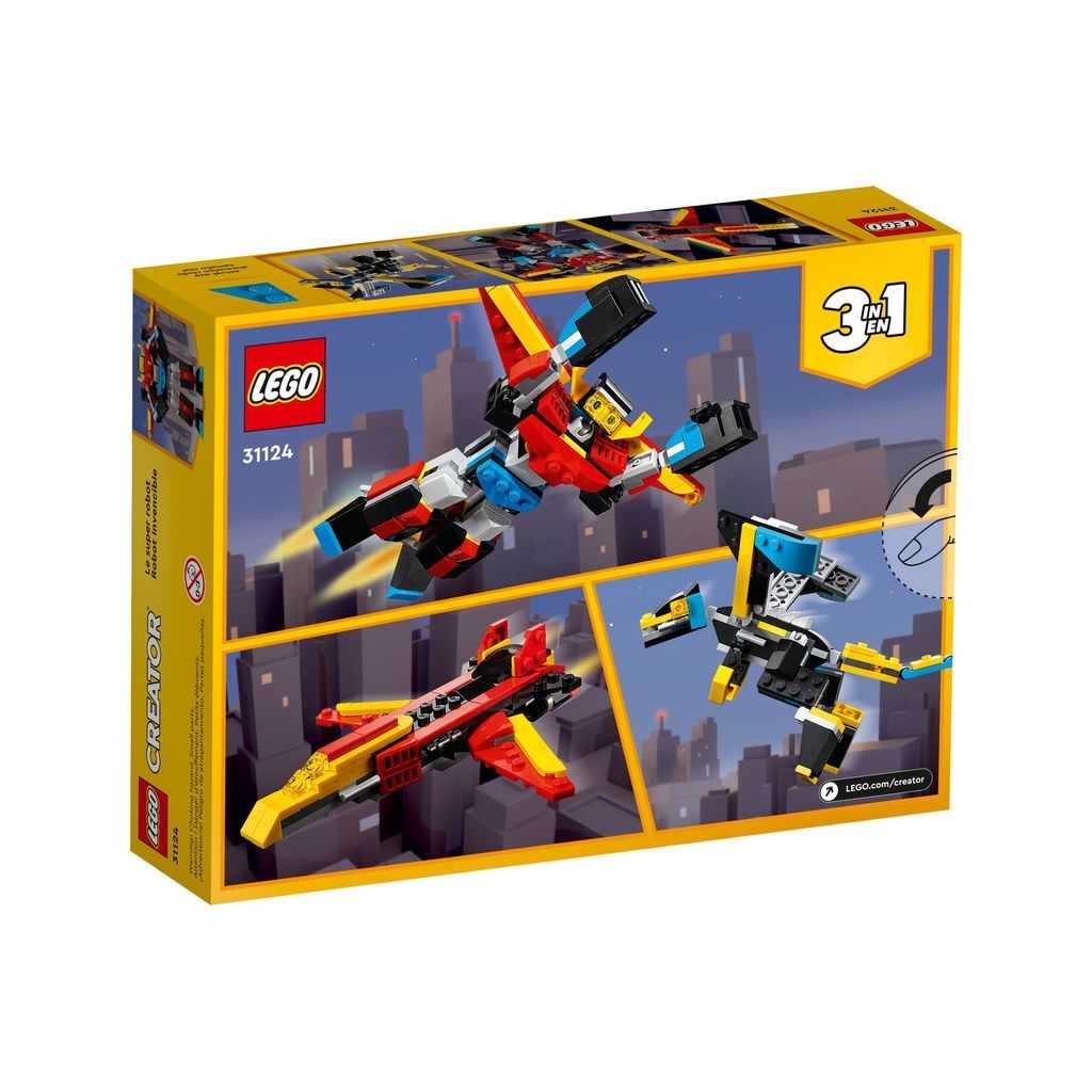 Sets 3 en 1 Creator Lego Robot Invencible Edades 6+ # 31124 Artículo 159 Piezas | DPB-415870