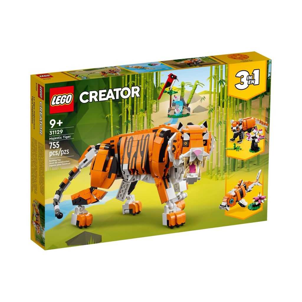 Sets 3 en 1 Creator Lego Tigre Majestuoso Edades 9+ # 31129 Artículo 755 Piezas | ZQT-840372