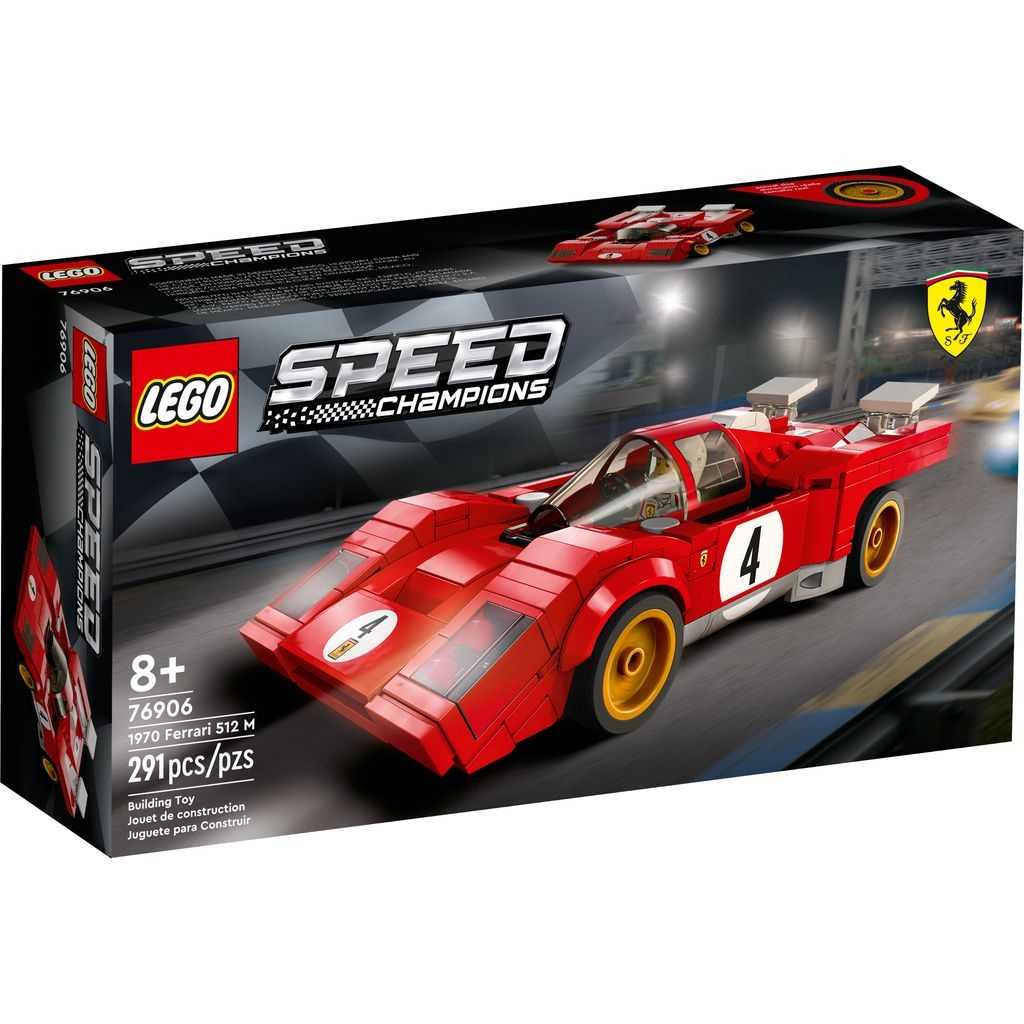 Speed Champions Lego 1970 Ferrari 512 M Edades 8+ # 76906 Artículo 291 Piezas | TJI-264803