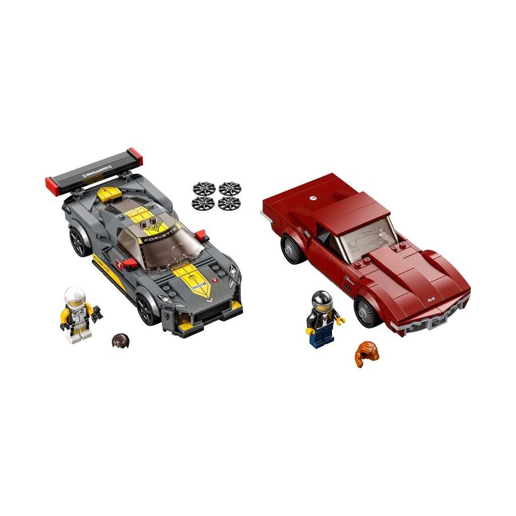 Speed Champions Lego Deportivo Chevrolet Corvette C8.R y Chevrolet Corvette de 1969 Edades 8+ # 76903 Artículo 512 Piezas | UVA-602173