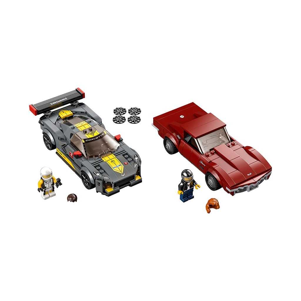 Speed Champions Lego Deportivo Chevrolet Corvette C8.R y Chevrolet Corvette de 1969 Edades 8+ # 76903 Artículo 512 Piezas | UVA-602173