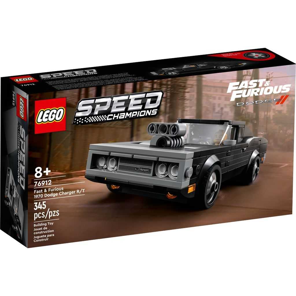 Speed Champions Lego Fast & Furious 1970 Dodge Charger R/T Edades 8+ # 76912 Artículo 345 Piezas | QXC-059174