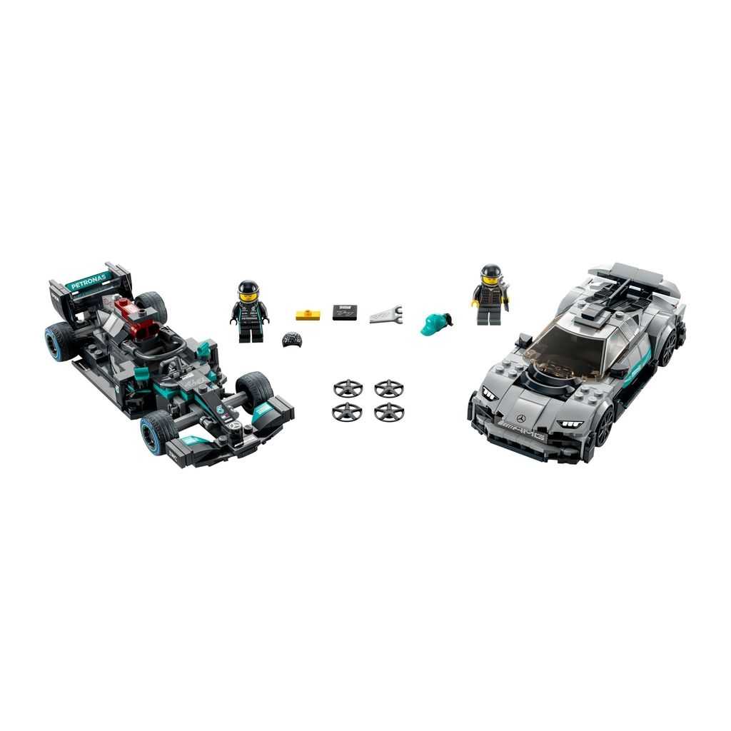 Speed Champions Lego Mercedes-AMG F1 W12 E Performance y Mercedes-AMG Project One Edades 9+ # 76909 Artículo 564 Piezas | VPC-475689