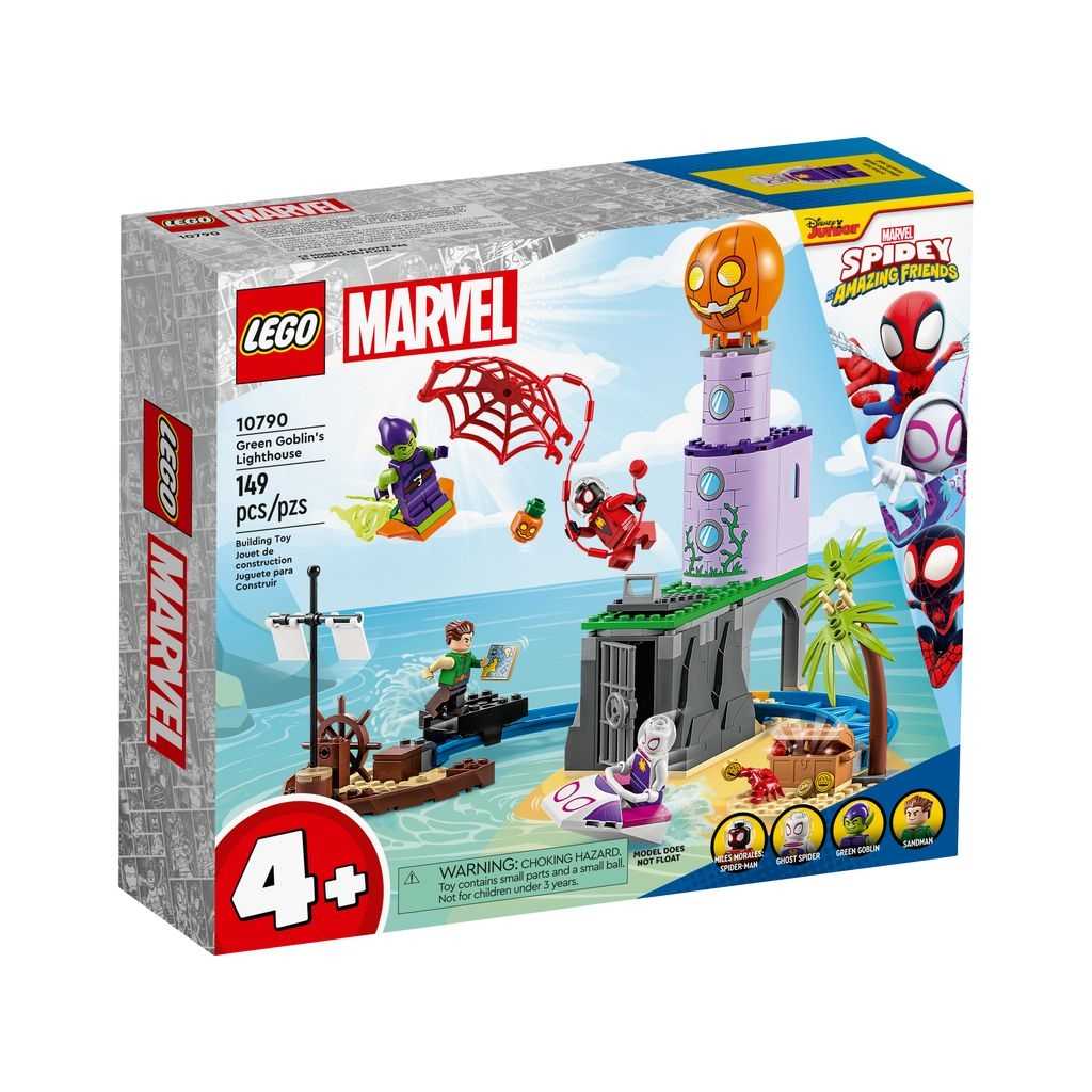 Spider-Man Lego Equipo Spidey en el Faro del Duende Verde Edades 4+ # 10790 Artículo 149 Piezas | HYW-965870