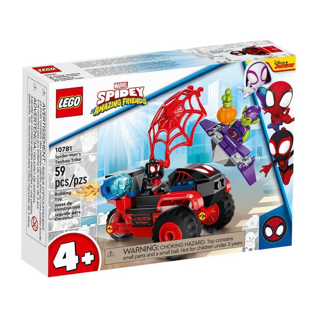 Spider-Man Lego Miles Morales: Tecnotrike de Spider-Man Edades 4+ # 10781 Artículo 59 Piezas | AEH-374958