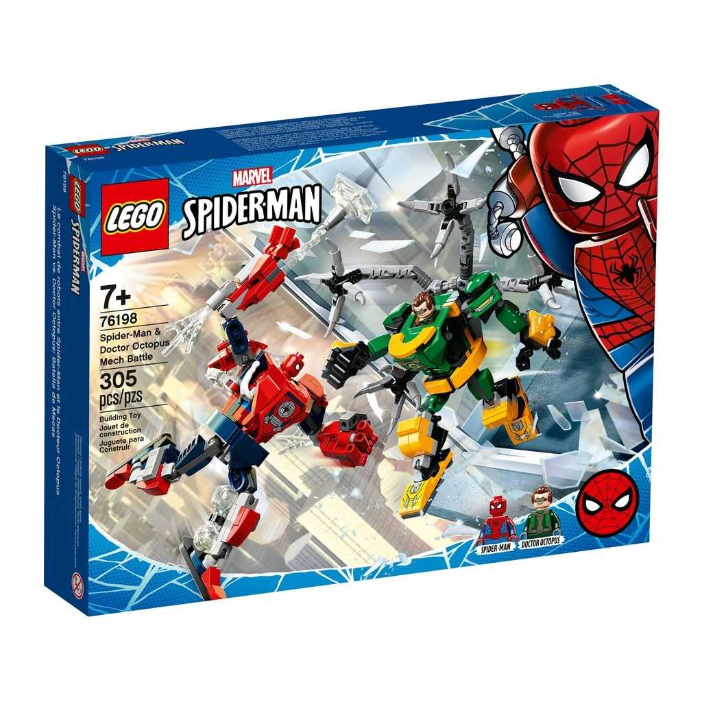 Spider-Man Lego Spider-Man vs. Doctor Octopus: Batalla de Mecas Edades 7+ # 76198 Artículo 305 Piezas | YWS-914563