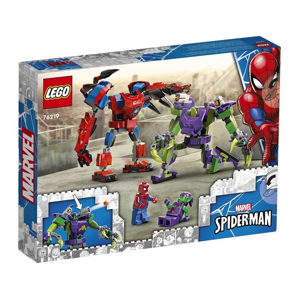 Spider-Man Lego Spider-Man vs. Duende Verde: Batalla de Mecas Edades 7+ # 76219 Artículo 296 Piezas | QUW-093256