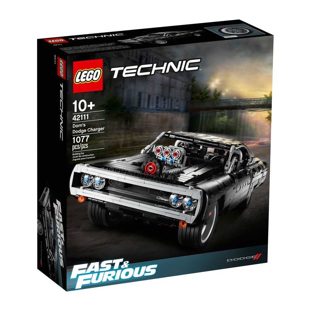 Technic Lego Dom's Dodge Charger Edades 10+ # 42111 Artículo 1077 Piezas | LHE-743086