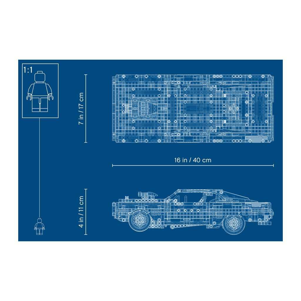 Technic Lego Dom's Dodge Charger Edades 10+ # 42111 Artículo 1077 Piezas | LHE-743086