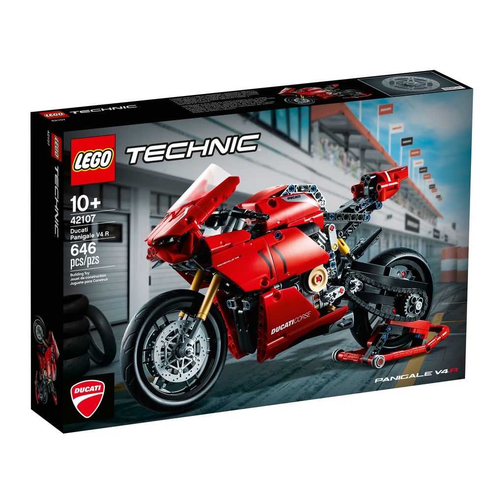 Technic Lego Ducati Panigale V4 R Edades 10+ # 42107 Artículo 646 Piezas | QET-584312