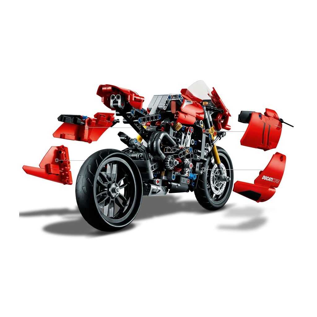 Technic Lego Ducati Panigale V4 R Edades 10+ # 42107 Artículo 646 Piezas | QET-584312