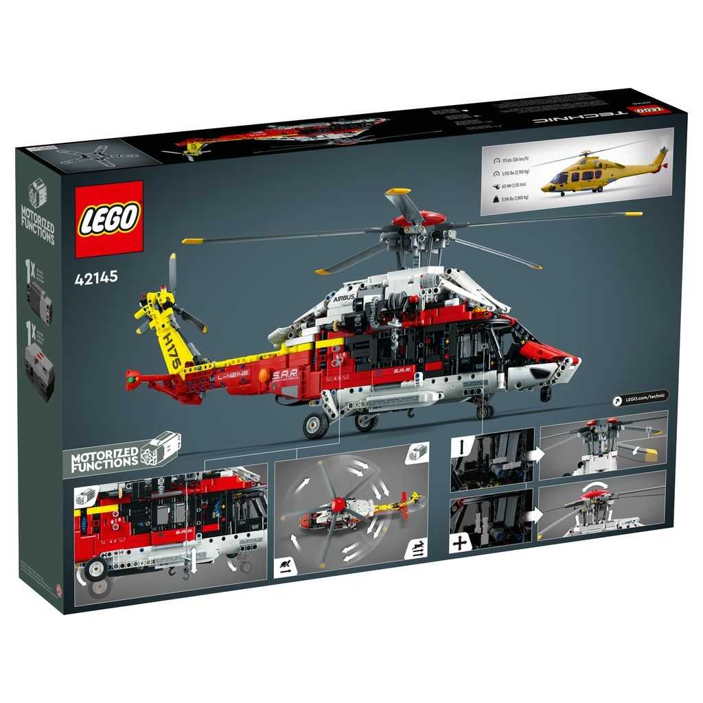 Technic Lego Helicóptero de Rescate Airbus H175 Edades 11+ # 42145 Artículo 2001 Piezas | GVS-463582