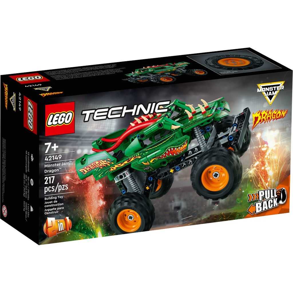 Technic Lego Monster Jam Dragon Edades 7+ # 42149 Artículo 217 Piezas | QDM-530729