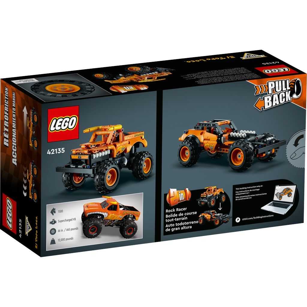 Technic Lego Monster Jam El Toro Loco Edades 7+ # 42135 Artículo 247 Piezas | VQB-839615