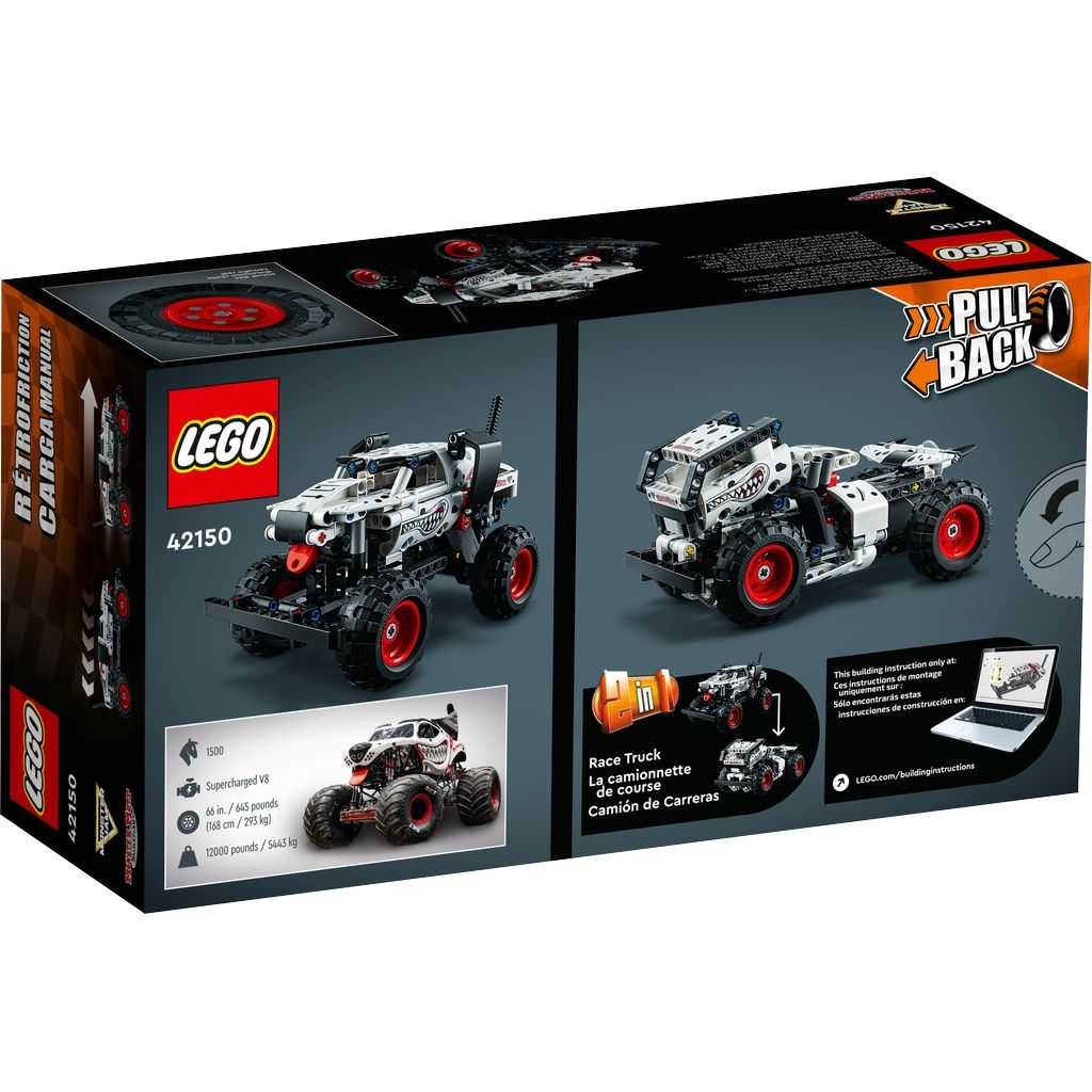 Technic Lego Monster Jam Monster Mutt Dalmatian Edades 7+ # 42150 Artículo 244 Piezas | IYT-652410