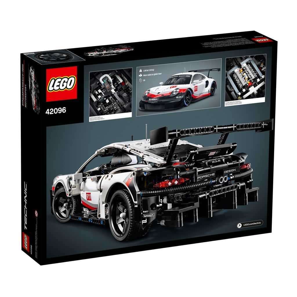 Technic Lego Porsche 911 RSR Edades 10+ # 42096 Artículo 1580 Piezas | DYB-165042