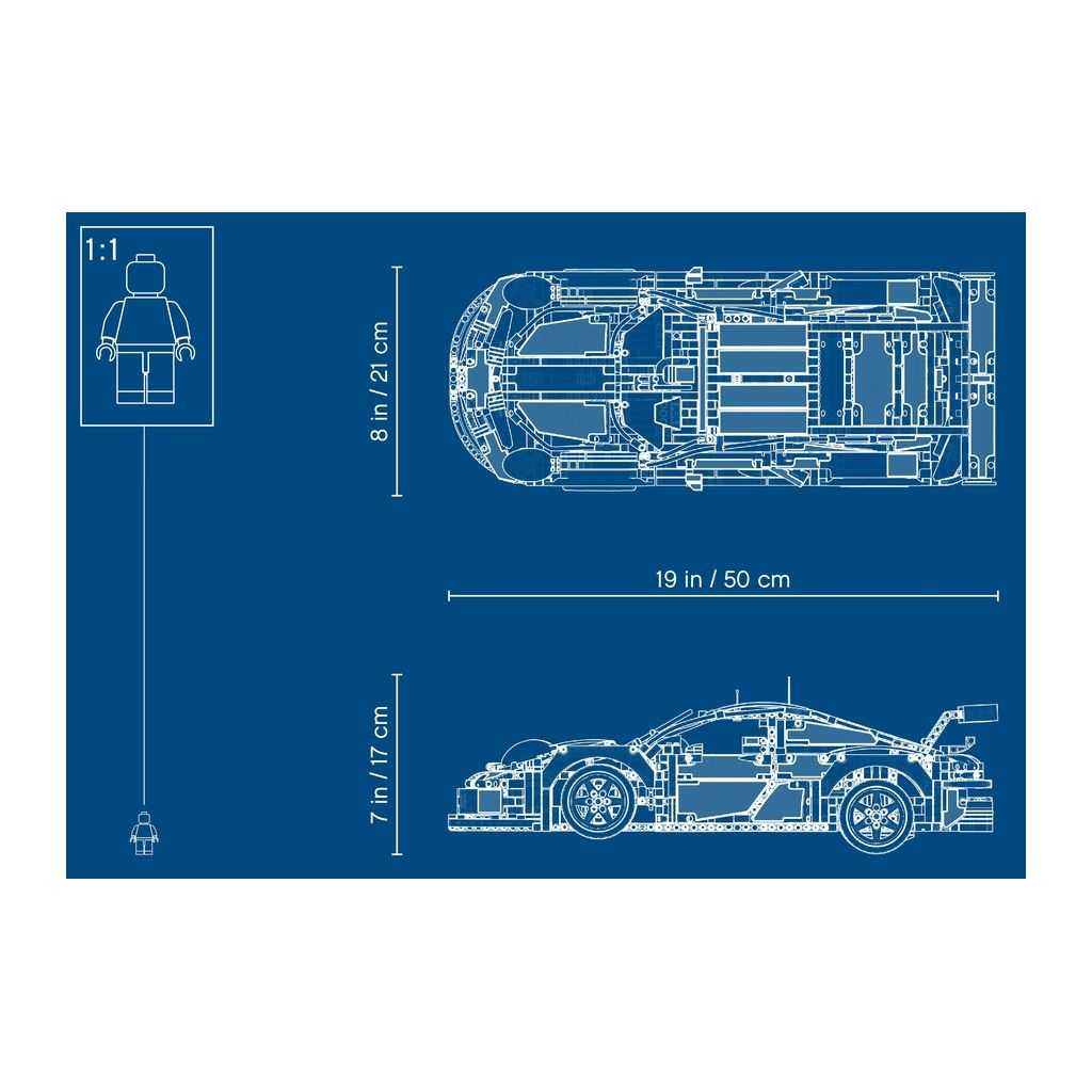 Technic Lego Porsche 911 RSR Edades 10+ # 42096 Artículo 1580 Piezas | DYB-165042