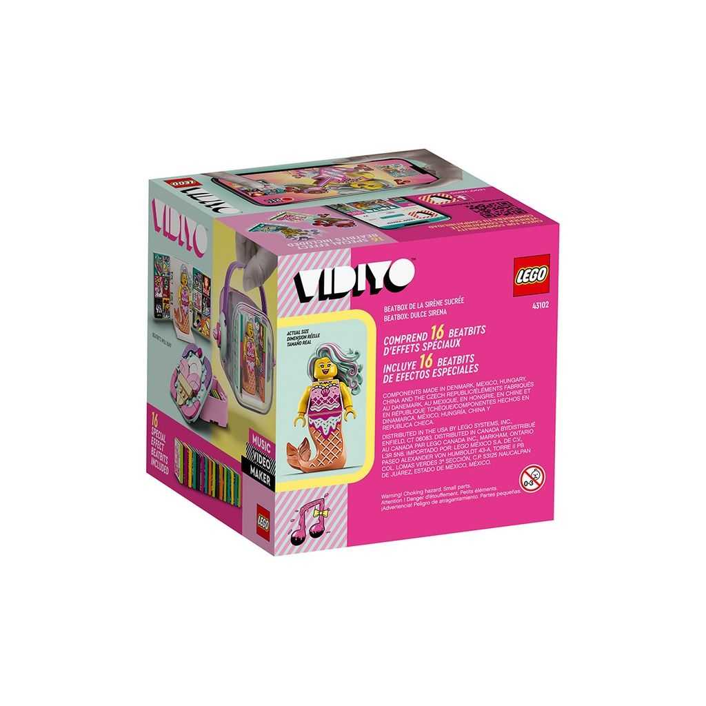 VIDIYO Lego Candy Mermaid BeatBox Edades 7+ # 43102 Artículo 71 Piezas | WUG-721983